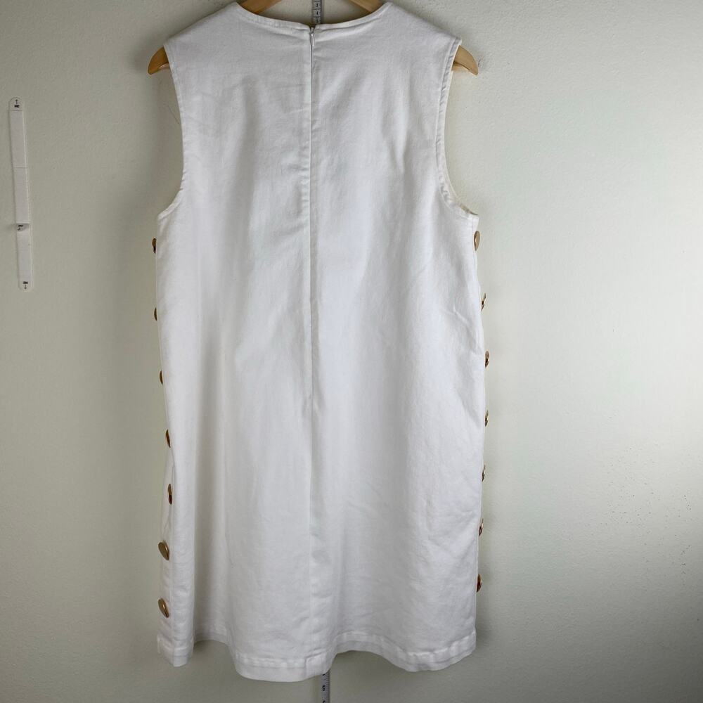 Tuckernuck Hyacinth House Bitsy White Twill Button Mini Dress XL - Picture 12 of 16